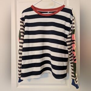 Striped Long Sleeve Sweatshirt